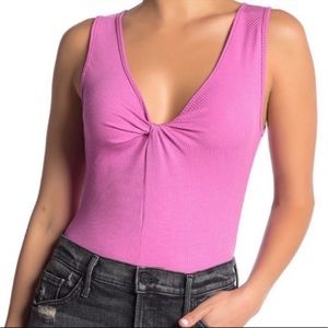 Lush Ribbed Tank Bodysuit